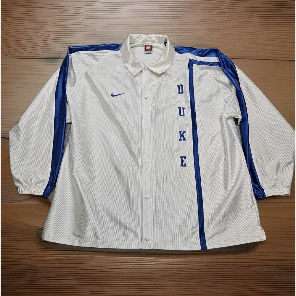 Rare Vintage Nike Duke Blue Devils Basketball Warmup Jacket Shooting Jacket XXL